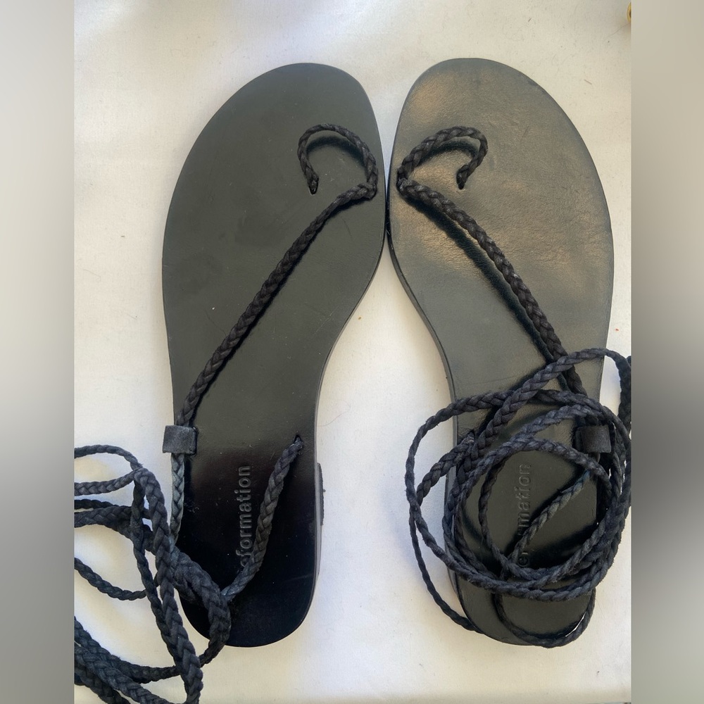 Reformation lace up sandals